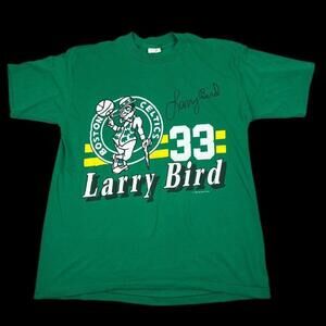 Boston Celtics Larry Bird Single Stitch Usa Shirt Sweater